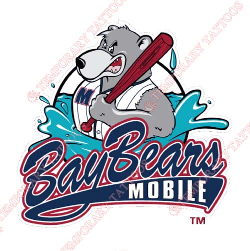 Mobile BayBears Customize Temporary Tattoos Stickers NO.7736